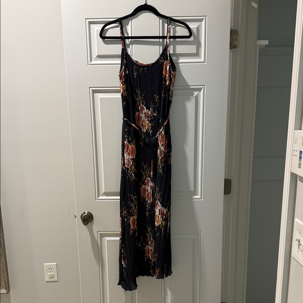 bishop + young Black Floral Maxi Dress